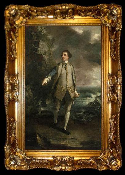 framed  Sir Joshua Reynolds Captain the Honourable Augustus Keppel, ta009-2